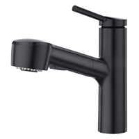 Robinet de lavabo de salle de bain moderne à poignée unique, mitigeur eau chaude et froide, avec douchette extractible, best-seller