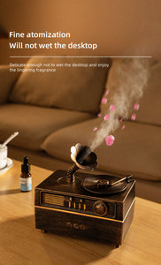 Light Wood Grain Phonograph Essential Oil <strong>Diffuser</strong> Moving Trumpet Ultrasonic <strong>Bluetooth</strong> <strong>Speaker</strong> <strong>Diffuser</strong> - Product Image 4