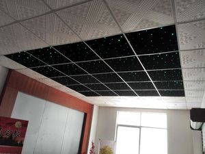 600x600mm Panneau Fibre Optique Lumière Ciel Étoilé Étoile Plafond Scintillement Étoile Suspendu <span class=keywords><strong>Chambre</strong></span> D'enfants Plafond RVB Fibre Optique Lumière - Product Image 3