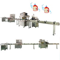 Machine de remplissage et de bouchage automatique de bouteilles chimiques électrique personnalisée avec pompe et moteur, ligne d'emballage haute précision