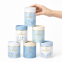 Emballage personnalisé pour flacon d'huile essentielle, flacon de parfum, flacon de sérum avec compte-gouttes, boîtes en carton rigide haute densité, tubes ronds en papier