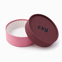 Boîte ronde en papier rigide, résistante au four, écologique, biodégradable, en matériaux recyclés, personnalisable avec logo imprimé sur mesure