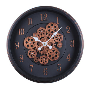 <span class=keywords><strong>Horloge</strong></span> murale vintage à engrenages, design industriel 3D, <span class=keywords><strong>horloge</strong></span> murale numérique ronde, décoration intérieure - Product Image 2