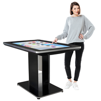 Table numérique interactive 55 pouces 1080P avec écran tactile interactif et réglage d'angle, table basse avec port LAN USB pour l'école et les enfants