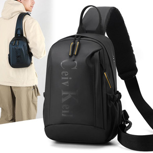 Civ Kell Men's Chest Bag Nylon Small 29x17x10cm Everyday Casual Crossbody Backpack Solid Color Fall 2025 - Product Image 1