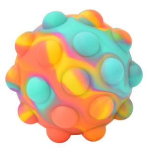 Toysrunner - Juguete Antiestrés de Burbujas 3D, Pelota de PVC y Silicona para Apretar, Portátil, para Niños de 5 a 7 Años, Arcoíris - Product Image 3