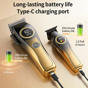 ชุดเครื่องตัดผมไฟฟ้า 3 in 1 ราคาประหยัด <span class=keywords><strong>พ</strong></span>ร้อมจอ LED สำหรับร้านเสริมสวย - Product Image 2