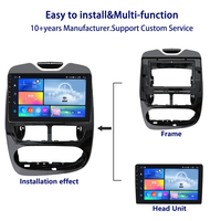 2 Din Android Radio Audio Stereo Panel Car DVD Player Touch Screen Navigator pour Renault CLIO 2013-2015 Garantie 1 an