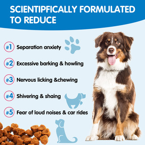 Worafy 150 doux à mâcher supplément pour animaux de compagnie chien calmant collations saveur de canard chanvre apaisant friandises pour chiens anxiété et soulagement du Stress - Product Image 4