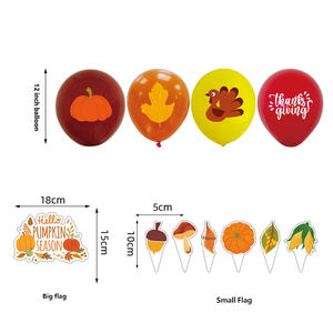 Kit de Décorations Tendance pour Fête de Thanksgiving – Ensemble Écologique de Décorations Suspendues en Papier (Citrouille, Feuille, Ballon, Bannière) pour Intérieur – Idéal pour les Fêtes - Product Image 5