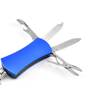 Porte-clés multifonction en alliage d'aluminium et acier inoxydable avec logo personnalisé, outil promotionnel, cadeau - Product Image 4