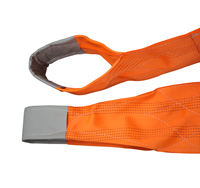 Provina Sangle de levage en polyester orange, capacité 10 tonnes, facteur de sécurité 8:1, largeur 250 mm, conception plate 2 plis œil-œil, efficace
