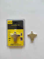Adaptador de lector de tarjetas Mini TF SD 4 en 1 3,0 convertidor USB OTG USB C Hub Compatible con tipo C Micro USB SD para teléfono