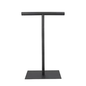 Hand Towel Stand 304 Stainless Steel T-Shaped Freestanding Rack for Bathroom Countertop Hand Towel Holder