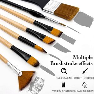 Nouvel ensemble de 32 pinceaux miniatures de précision pour gouache, acrylique, huile et aquarelle – Meilleures ventes pour artistes - Product Image 2