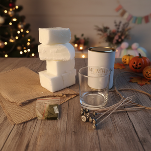 MUMHANE 1 DIY <b>Candle</b> Making <b>Set</b> with Soy Wax Beeswax Cotton for Christmas Wedding Diwali Halloween Easter - Product Image 3