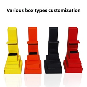 Custom New Fashion Satin Velvet Flip Jewelry <b>Storage</b> Simple Book Shape Magnetic Ring Earring Bracelet Necklace Display Stand - Product Image 4