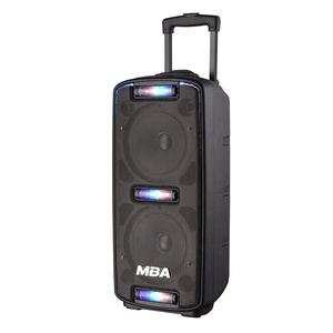 SA-208 <span class=keywords><strong>Enceinte</strong></span> de fête rechargeable double 8 pouces avec lumières - Product Image 2