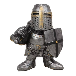 Statue de Gardien Médiéval, Armure de Samouraï, Chevalier, Nain, OR34, Sculpture en Résine de Chevalier Européen, Art, Statue de Gnome de Jardin Extérieur - Product Image 6