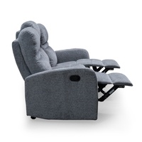 Chaise longue sectionnelle 3 places inclinable électrique moderne Usine directe Ensemble de canapé modulaire fonctionnel extensible tissu métal
