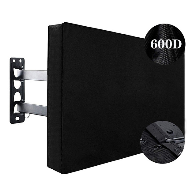High Quality Outdoor TV Cover Waterproof and Weatherproof TV Screen Protector Television Protector Remote Control Holder
