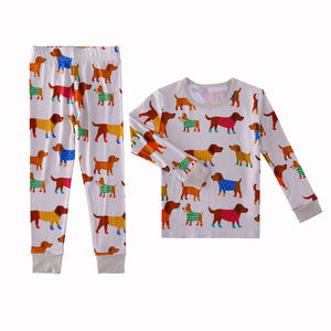 Low Moq Organic Bamboo Clothing Set Long Sleeve Kids Pajamas Set Children <strong>Pjs</strong> Home Clothes Sleeping Suit for Baby - Product Image 4