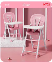 Chaise haute pliable réglable en hauteur pour bébé, vente en gros d'usine, chaises hautes et rehausseurs