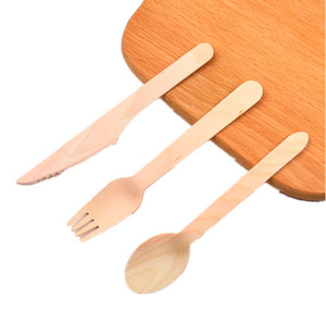 Julio de 2019 Nuevo Producto OEM Etiqueta de logotipo personalizado de madera cubiertos cuchara tenedor cuchillo - Product Image 3