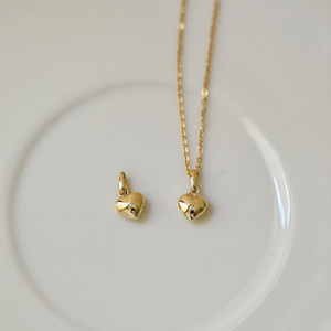 Collana con Ciondolo a Cuore in Argento Sterling 925, Gioiello Raffinato Minimalista Dorato 2024 - Product Image 2