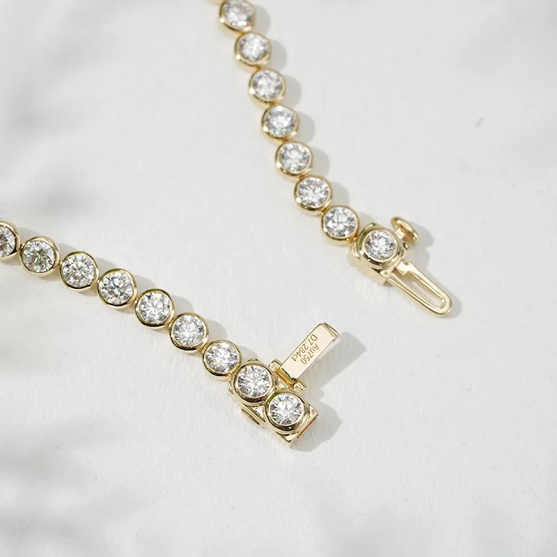18k tennis bracelet mounting