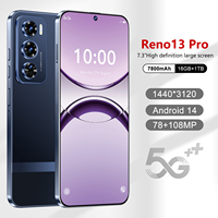 Smartphone Reno 13 Pro 2026 5G 16 Go 1 To Écran 7,3 Pouces Appareil Photo 108 MP Deca Core Double SIM Débloqué Vente Directe Usine Smartphone Pas Cher