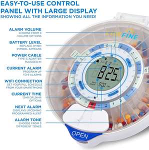 Smart Pill Dispenser: 28-Day Auto Delivery with Alarm System Custom Logo - Product Image 2