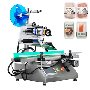 Warranty Quality <b>Table</b> Place Cosmetic Bottle Label Machine Semi Auto Bottle Labeling Sticker Equipment - Product Image 1