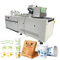 Máquina de Impresión Lansong de Alta Velocidad CMYK 4 Colores para Hojas de Vasos, Cartón, Bolsas de Papel, Cajas de Pizza y Bolsas Kraft