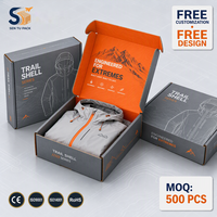 Boîte à vêtements personnalisée pour les fêtes, boîte d'expédition en carton ondulé, emballage couleur, vente en gros, directement de l'usine, OEM ODM