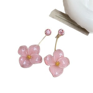Pendientes de Resina Coloridos Inspirados en <span class=keywords><strong>Coquetas</strong></span>, con Cristales en Forma de Gota, Chapados en Oro, Hipoalergénicos - Product Image 6