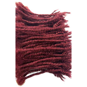 Goddess Locs Crochet Cheveux Humains Brésiliens Remy Ondulés Bouclés Ondulation Permanente Complète Texture Crépue Dreadlocks River Locs - Product Image 2