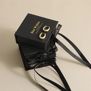 Eco Friendly Custom Logo Recyclable Handmade Drawstring Closure Jewellery <b>Storage</b> Jewelry <b>Box</b> for Necklace Bracelet Rings - Product Image 1