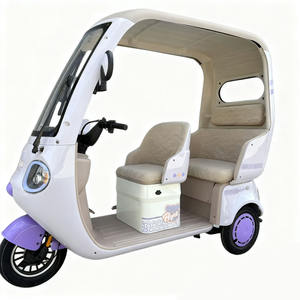 HLD มอเตอร์คลื่นสี่เหลี่ยม600W รถสามล้อไฟฟ้าสามที่นั่งพร้อมเบาะนั่งโฟมสำหรับสกู๊ตเตอร์ไฟฟ้าในเมือง - Product Image 4