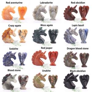 Confiable por más <span class=keywords><strong>de</strong></span> 10000 clientes Cristal natural Colorido 2 pulgadas Tallado a mano <span class=keywords><strong>Unicornio</strong></span> Ángel Set con energía curativa para la decoración del hogar - Product Image 3