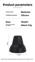 Nouvel outil de récupération de balles de pickleball en silicone, outil de succion pour balles de tennis, accessoire de sport d'extérieur, fabriqué en usine à Zhejiang, vente directe