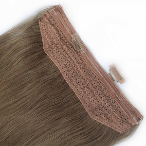 Grosir Pabrik rambut ekstensi <span class=keywords><strong>Halo</strong></span> Remi asli alami digambar ganda - Product Image 6