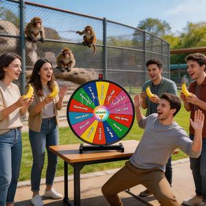 Roue <span class=keywords><strong>de</strong></span> la Fortune Interactive <span class=keywords><strong>de</strong></span> 24 Pouces pour Tirage au Sort, <span class=keywords><strong>Bingo</strong></span>, Loterie, Récompenses et Prix – <span class=keywords><strong>Jeu</strong></span> Personnalisable - Product Image 2