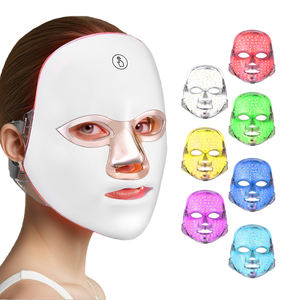 Masker Terapi Cahaya LED 7 Warna Nirkabel Elektrik Grosir, Perawatan Kulit Pengencang, Penghilang Kerutan, Alat Pijat Kecantikan - Product Image 1