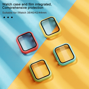 BOORUI — coque pour <span class=keywords><strong>apple</strong></span> <span class=keywords><strong>watch</strong></span>, film de verre néon, <span class=keywords><strong>protection</strong></span> d'écran, pour <span class=keywords><strong>apple</strong></span> <span class=keywords><strong>watch</strong></span> série 3/4/5/6 - Product Image 2