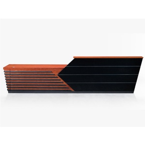 Comptoir de réception de bureau en verre sur mesure, design d'usine chinoise - Product Image 5