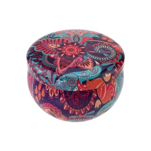 Wholesale 2.2oz 4oz Candy Container Tin Can <b>Gift</b> <b>Box</b> Stock <b>Round</b> Metal Tea Tinplate Jar Scented Candle Jars - Product Image 1