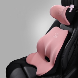 Comfort Your Neck Back for Driving Fatigue Relief <b>Memory</b> <b>Foam</b> Ergonomic Car Pillow Back Support Lumbar Support Neck Pillow Kit - Product Image 1
