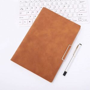 Cuaderno Personalizable A5 de Hojas Sueltas para Negocios, Textura Mate Delicada, Opción de Tela de Cuero PU, Encuadernación Cosida a Caballete para Imprimir Logotipos - Product Image 3