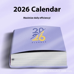 2026 thiết kế mới bán buôn <span class=keywords><strong>A5</strong></span> máy tính xách tay lịch biểu tượng tùy chỉnh PU da hàng ngày kế hoạch đầy màu sắc chương trình nghị sự cảm hứng Tạp Chí Nhật Ký - Product Image 2